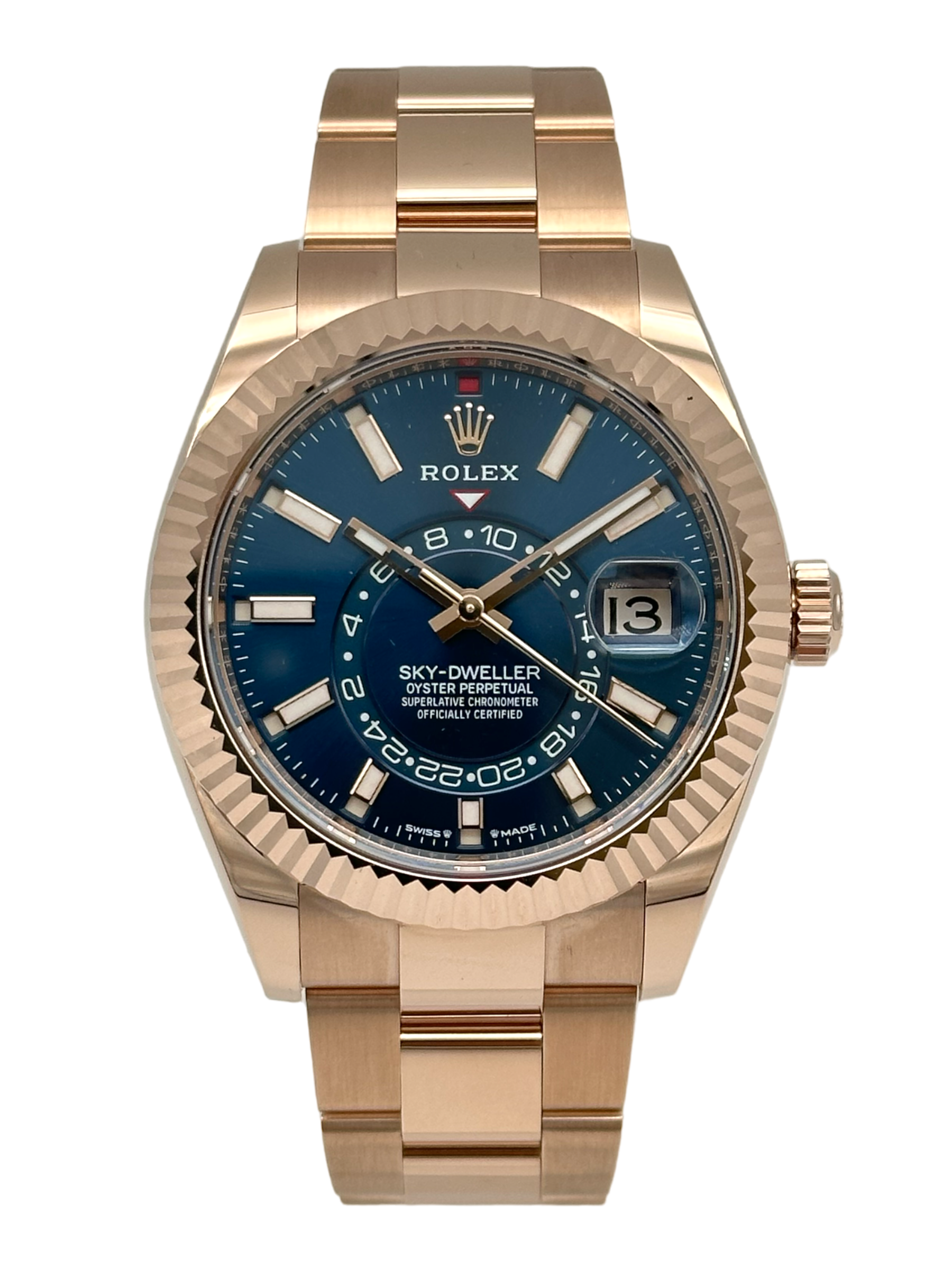 Sky-Dweller 18K-Roségold Blau Grünblau 2023 - Main Image